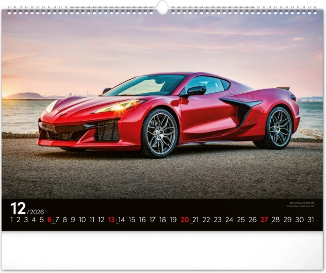 Calendar de perete Mașini Rapide 2026