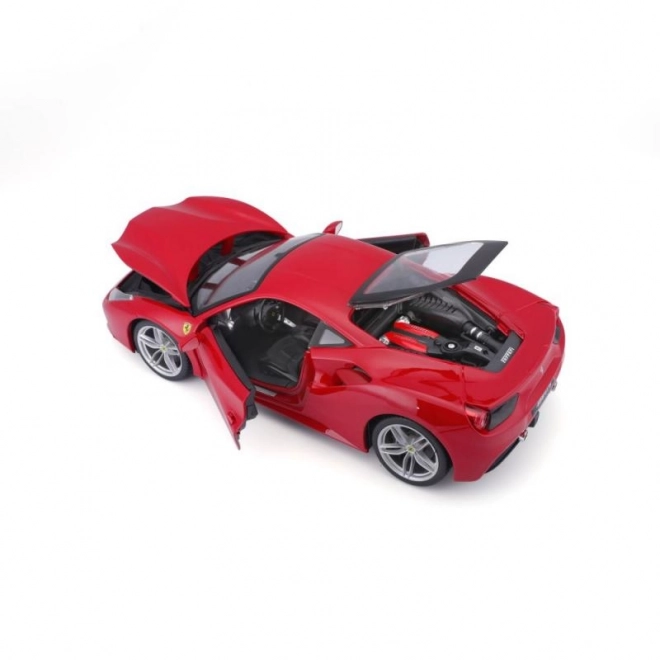 Model de mașină Ferrari 488 GTB roșu la scara 1:18