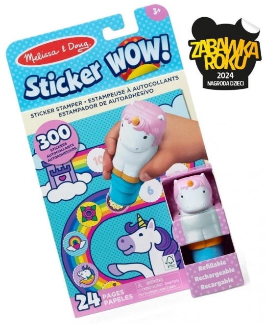 Set stickere Wow! cu unicorni