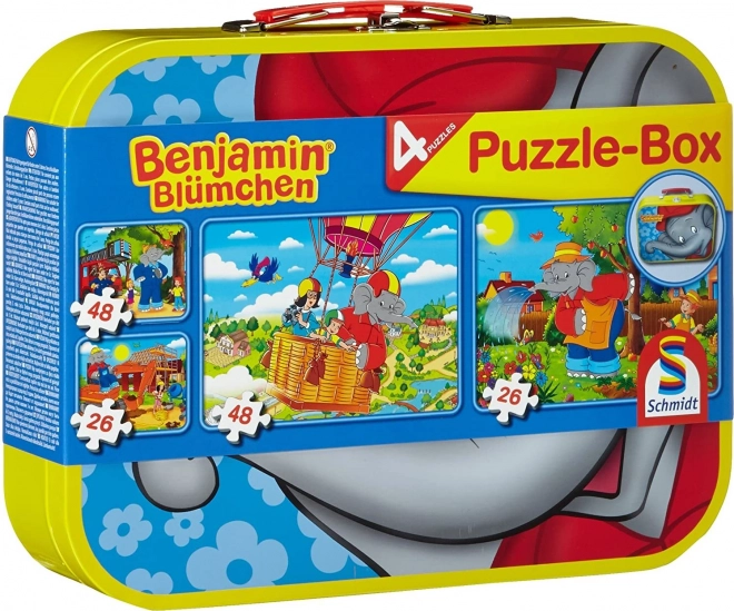 Puzzle 4-in-1 Benjamin Elefănțelul SCHMIDT