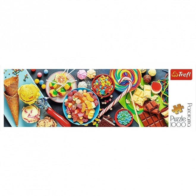 Puzzle panoramice 1000 piese cu delicatese dulci