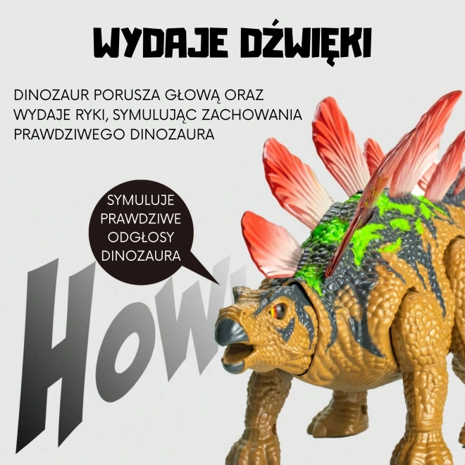 Woopie Dinosaurus cu telecomandă RC Robot Stegosaurus