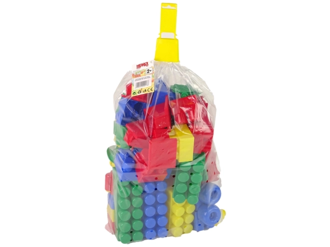 Blocuri de construcție colorate de dimensiune medie - 65 de piese