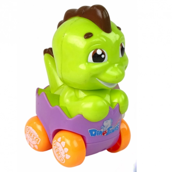 Dinozaur colorat cu cheiță în ou