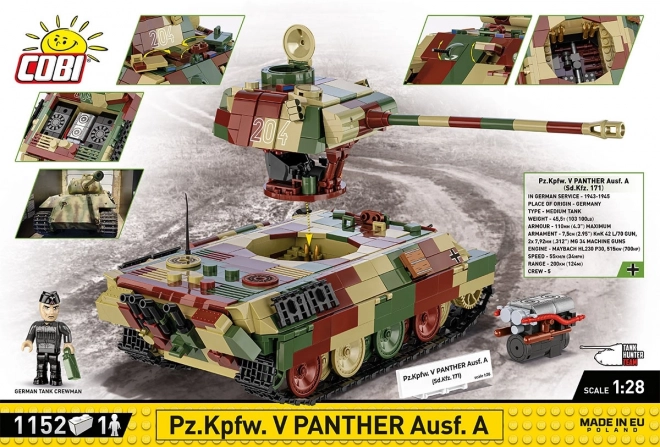 Tanc Pz.Kpfw. V Panther Ausf. A - Set de construcție