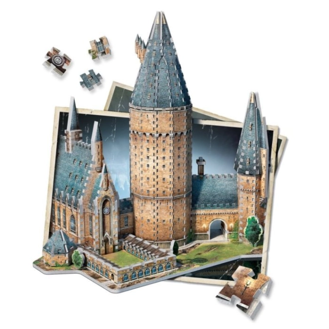 Marea Sală detaliată și turnurile Hogwarts