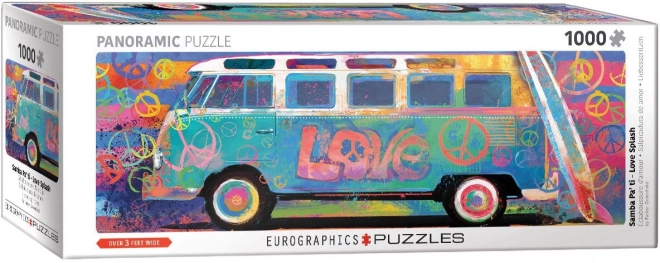 Puzzle panoramic Colorat Volkswagen 1000 piese