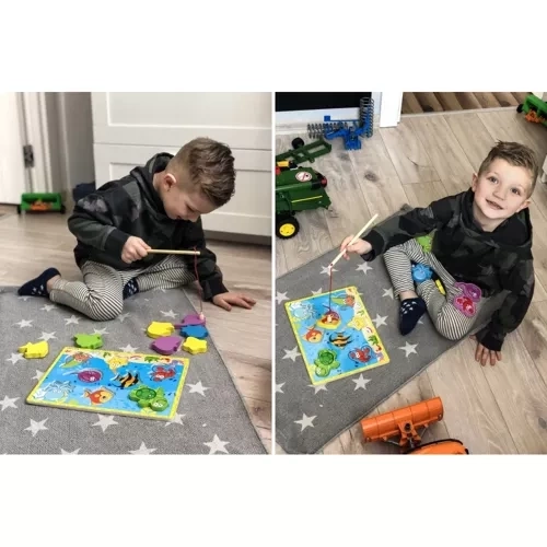 Puzzle Interactivă Pescuit Rybki