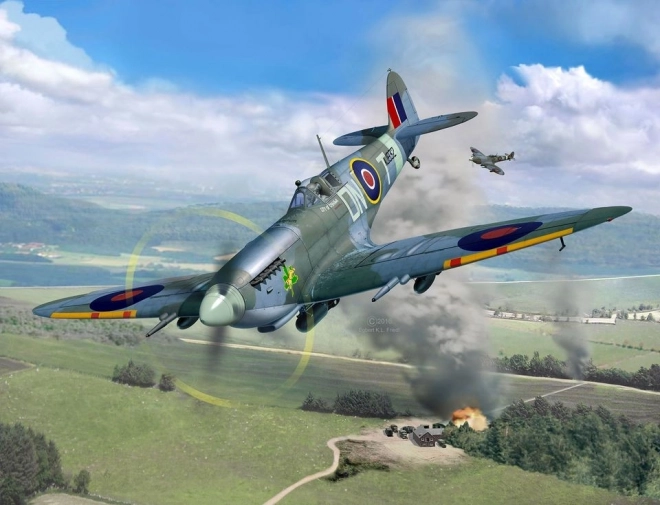 Model avion Spitfire Mk.IXC din plastic