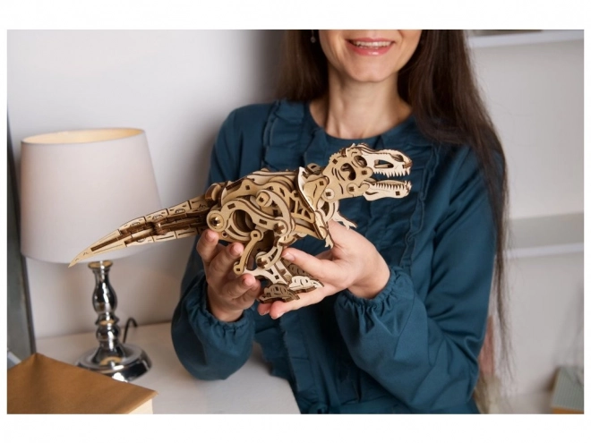 Puzzle mecanic 3D din lemn Tyrannosaurus Rex