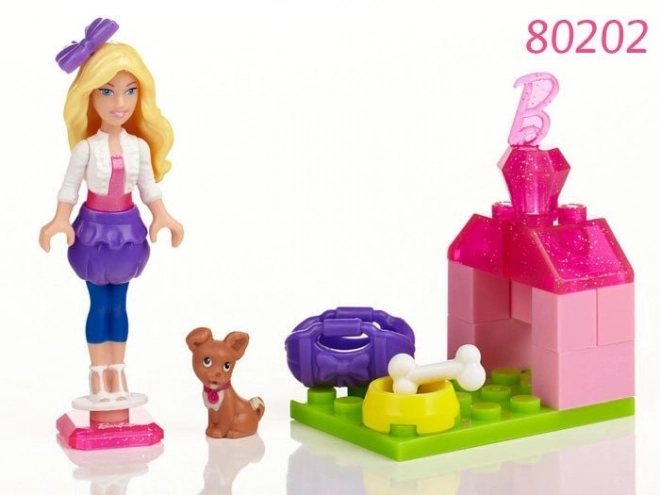 Barbie Mega Bloks păpușă compatibilă cu cărămizi