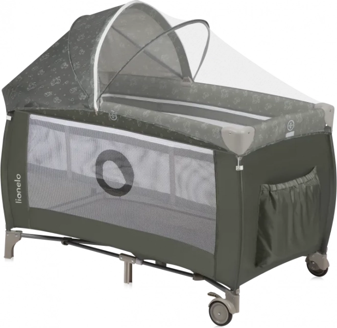 Pat pentru călătorii Lionelo Sven Plus Beige Olive