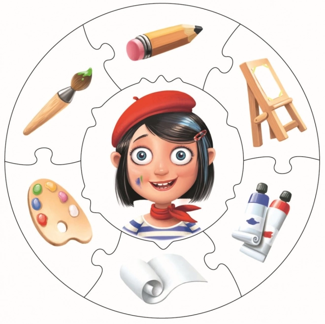 Puzzle educativ Puzzlika Profesiile