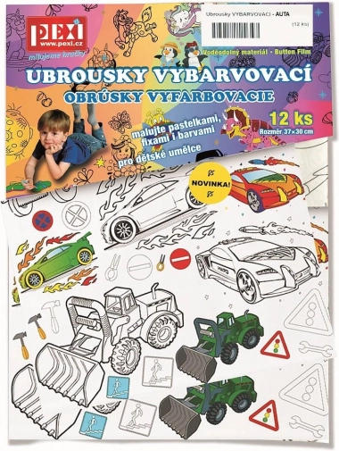 Șervețele de colorat Pexi – mașini