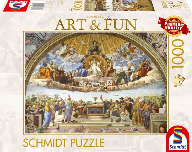 Puzzle Schmidt Art&Fun: dispută despre Sfânta Taină