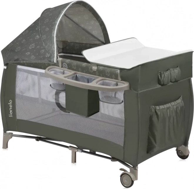 Pat pentru călătorii Lionelo Sven Plus Beige Olive