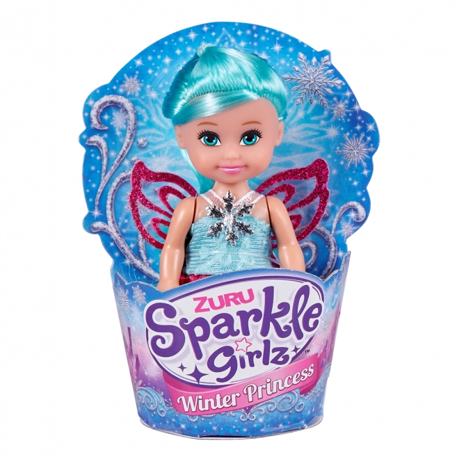 Prințesa iernii Sparkle Girlz mică în con de vafă