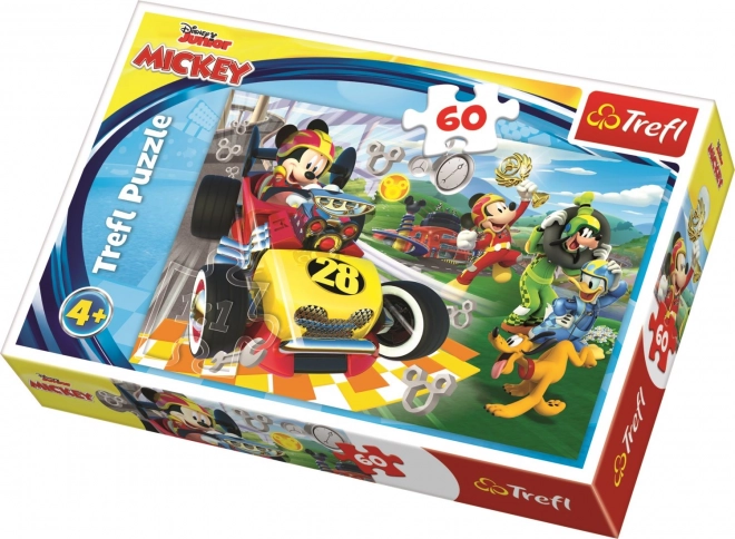 Puzzle Trefl Mickey și Curse de 60 de piese