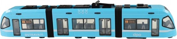 Tramvai modernă Ostrava albastră 47 cm