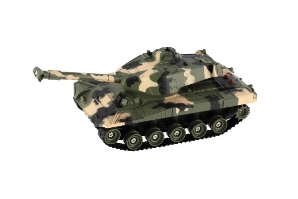 Tank RC din plastic cu sunete și lumină