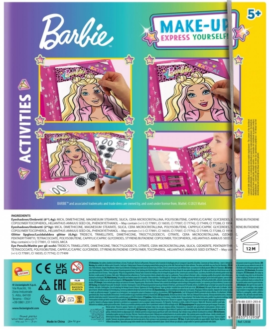 Caiet de artă a machiajului Barbie