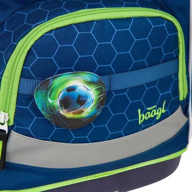 Geantă școlară Zippy plus cu motiv de minge de fotbal