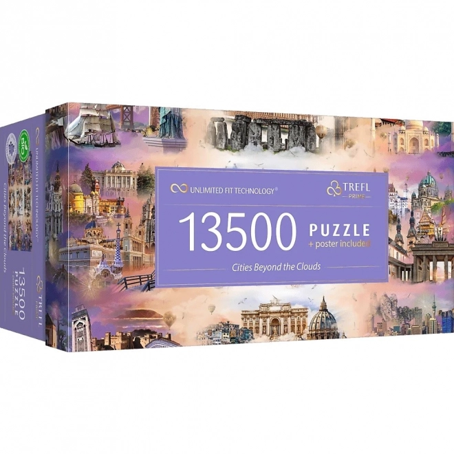 Puzzle TREFL Orașe printre nori - 13500 piese