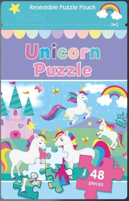 Puzzle cu unicorni 48 piese