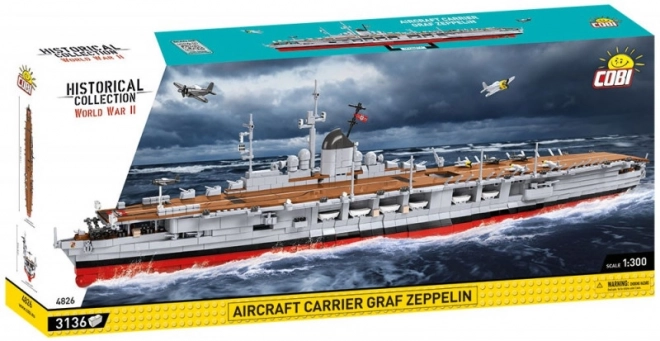 Portavion Graf Zeppelin din set de construcții COBI