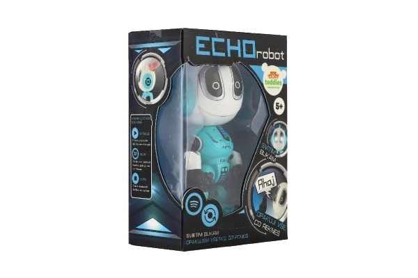 Robot ECHO cu repetiție albastru 12 cm