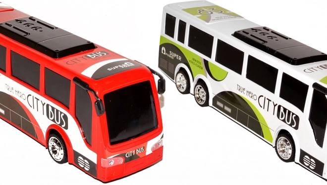 Autobuz din plastic 35 cm – 2 culori