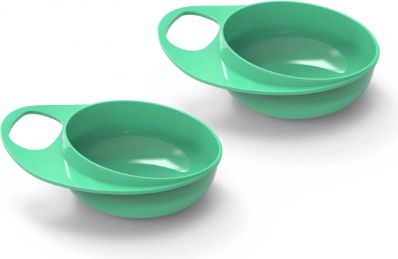 Boluri din plastic 2 buc., Verde pastel