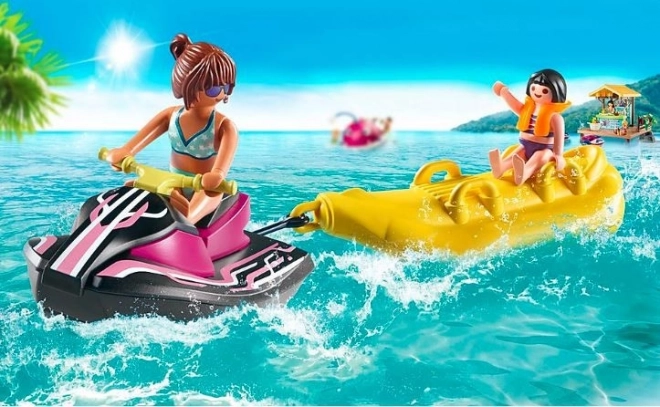 Set de început cu skijet și barcă banană Playmobil Family Fun