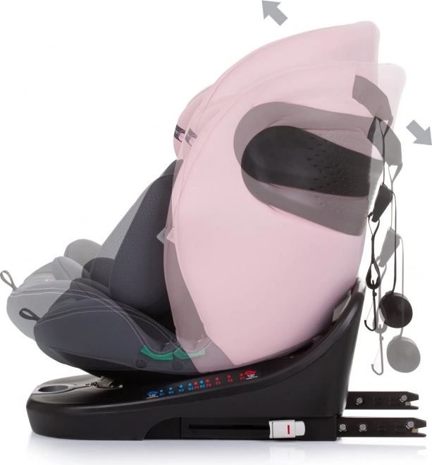 Scaun auto i-Size 360 Chipolino Motion Flamingo