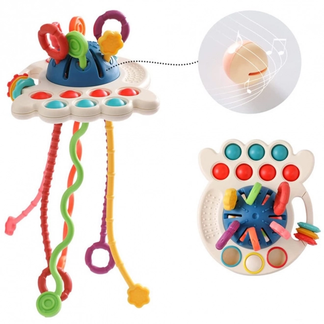 Jucărie senzorială Montessori multifuncțională Woopie pentru bebeluși
