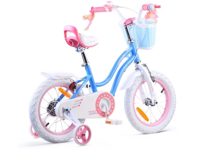 Bicicletă pentru fete Royalbaby Star Girl albastră – Albastră