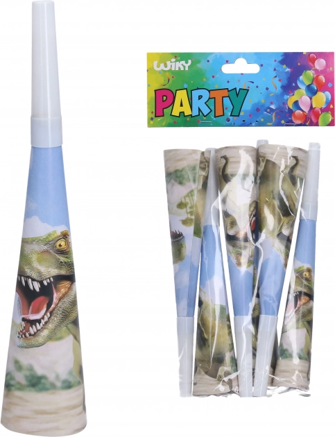 trâmbițe de petrecere dino 20 cm, 6 buc