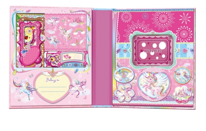Jurnal set cu decorațiuni Unicorn
