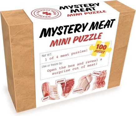 Mini puzzle surpriză Carne 100 de piese