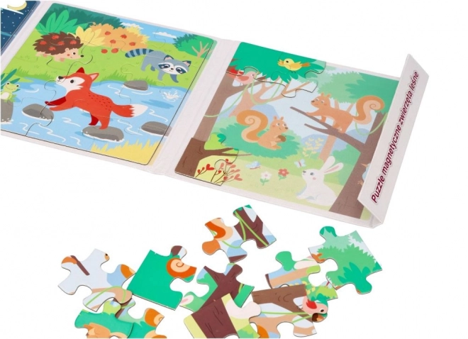 Puzzle magnetice animale din pădure