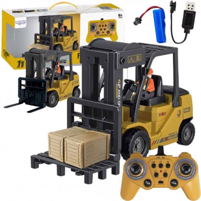 Stivuitor de jucărie Woopie controlat de la distanță RC 1:24