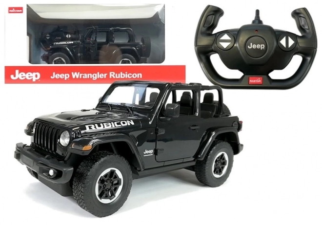 Jeep Wrangler Rubicon R/C negru 1:14