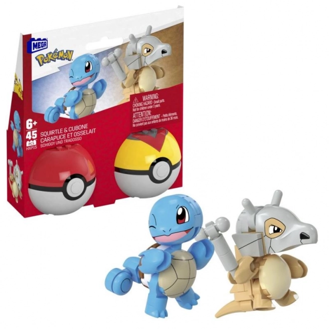 Construcție Mega Pokémon Squirtle și Cubone