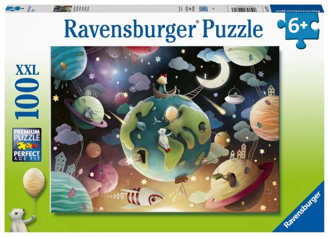 Puzzle copii Planeta de joacă - 100 de piese Ravensburger