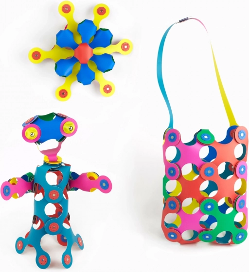 Joc magnetic Rainbow Clixo, 42 de piese