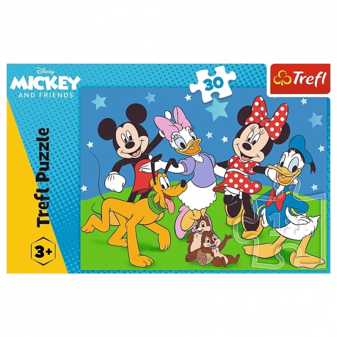 Puzzle 30 piese Aventurile lui Mickey Mouse