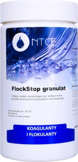 FlockStop granulat pentru coagularea apei din piscină 1 kg