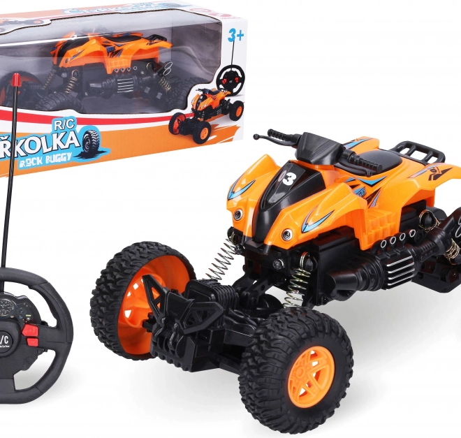 Rock Buggy RC ATV cu telecomandă 22 cm – ambalaj în limba cehă