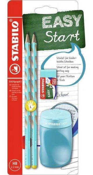 Set Școlar pentru Stângaci albastru Stabilo Easygraph