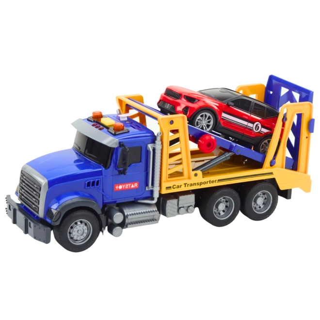 Set de camion cu remorcă, cu lumini și sunete